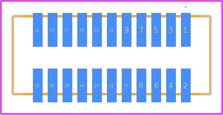 504187-2270 - Molex PCB footprint - Other - Other - 504187-2270-3