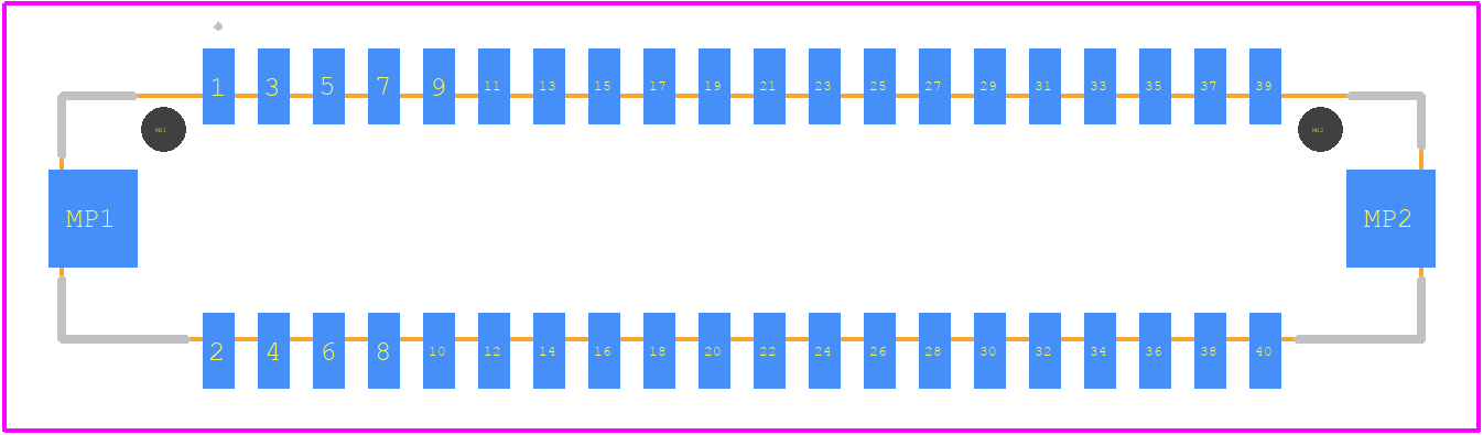 DF13E-40DP-1.25V(55) - Hirose PCB footprint - Other - Other - DF13E-40DP-1.25V(55)-3