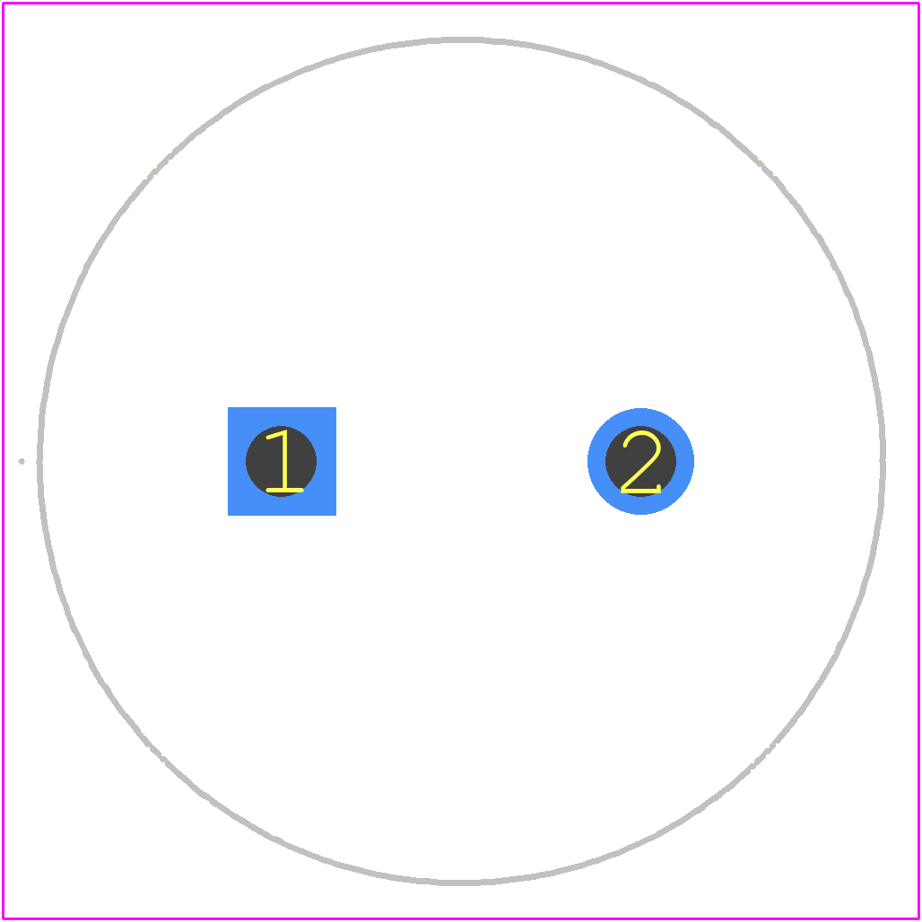 LLS2V221MELZ - Nichicon PCB footprint - Other - Other - 22 × 35 mm