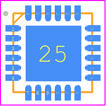 DAC5578SRGER - Texas Instruments PCB footprint - Quad Flat No-Lead - Quad Flat No-Lead - RGE (S-PVQFN-N24)_2