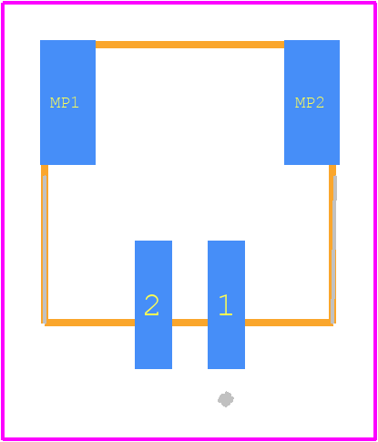 S2B-PH-SM3-TB - JST (JAPAN SOLDERLESS TERMINALS) PCB footprint - Other - Other - S2B-PH-SM3-TB-2