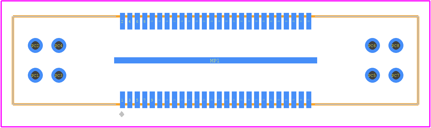 QMS-026-05.75-L-D-PC4 - SAMTEC PCB footprint - Other - Other - QMS-026-05.75-L-D-PC4-2