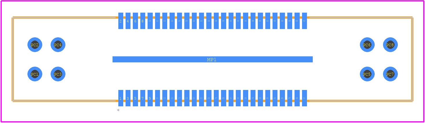 QMS-026-06.75-L-D-PC4 - SAMTEC PCB footprint - Other - Other - QMS-026-06.75-L-D-PC4-2