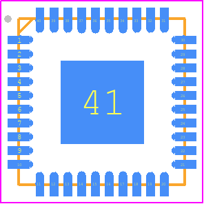 BQ500511ARHAR - Texas Instruments PCB footprint - Quad Flat No-Lead - Quad Flat No-Lead - RHA(S-PVQFN-N40)