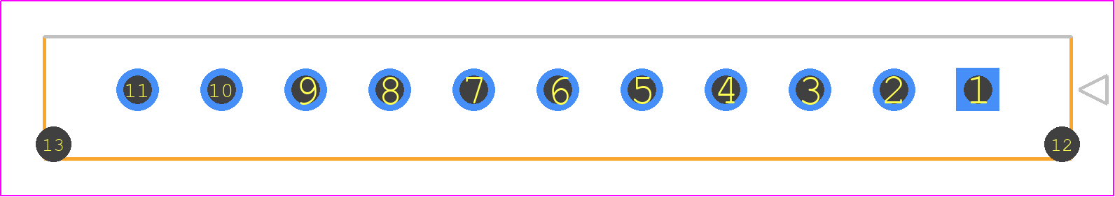 436501115 - Molex PCB footprint - Other - Other - 4365011YY_151617