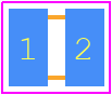 CBR05C200JAGAC - KEMET PCB footprint - Capacitor Chip Non-polarised - Capacitor Chip Non-polarised - CBR05