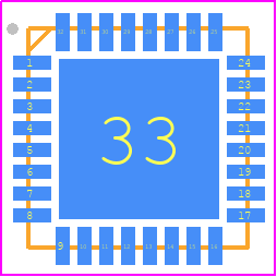 ADAU1761BCPZ-RL - Analog Devices PCB footprint - Quad Flat No-Lead - Quad Flat No-Lead - CP32-4
