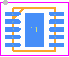 AAT3693IDH-AA-T1 - Skyworks PCB footprint - Small Outline No-lead - Small Outline No-lead - AAT3693