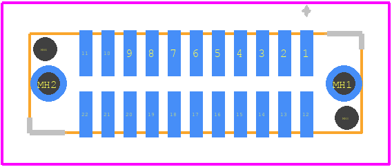 173305-0107 - Molex PCB footprint - Other - Other - 173305-0107-2