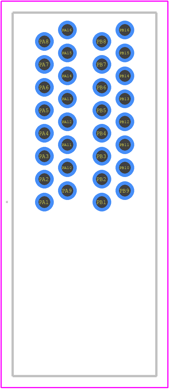 2204443-1 - TE Connectivity PCB footprint - Other - Other - 2204443-1-1