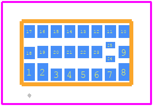 SB3229-E1 - onsemi PCB footprint - Other - Other - SIP25, 5.59x3.18 CASE 127DN ISSUE A