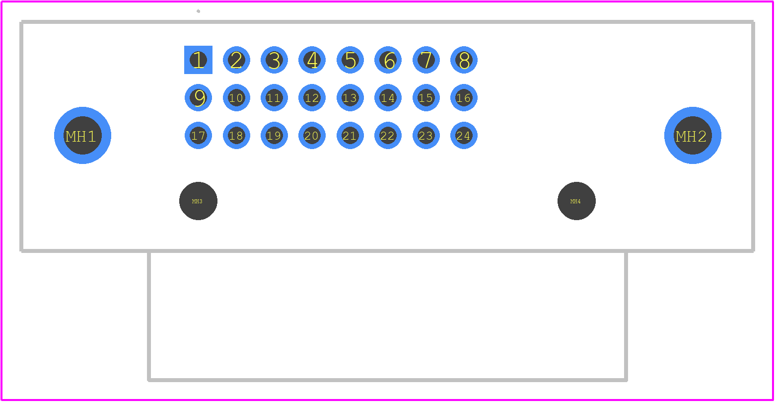 0743204004 - Molex PCB footprint - Other - Other - 0743204004-2