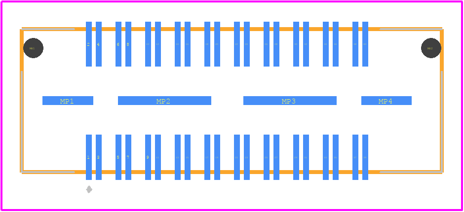 QSH-020-01-L-D-DP-A - SAMTEC PCB footprint - Other - Other - QSH-020-01-L-D-DP-A-3