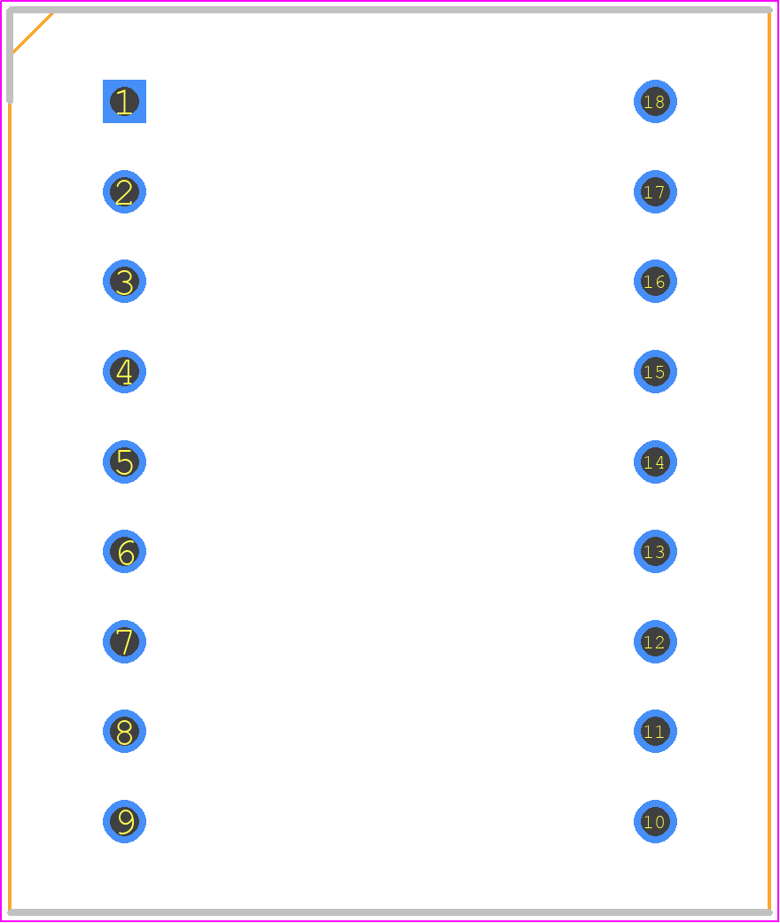 LTP-3786E - Lite-On PCB footprint - Dual-In-Line Sockets - Dual-In-Line Sockets - 18-DIP