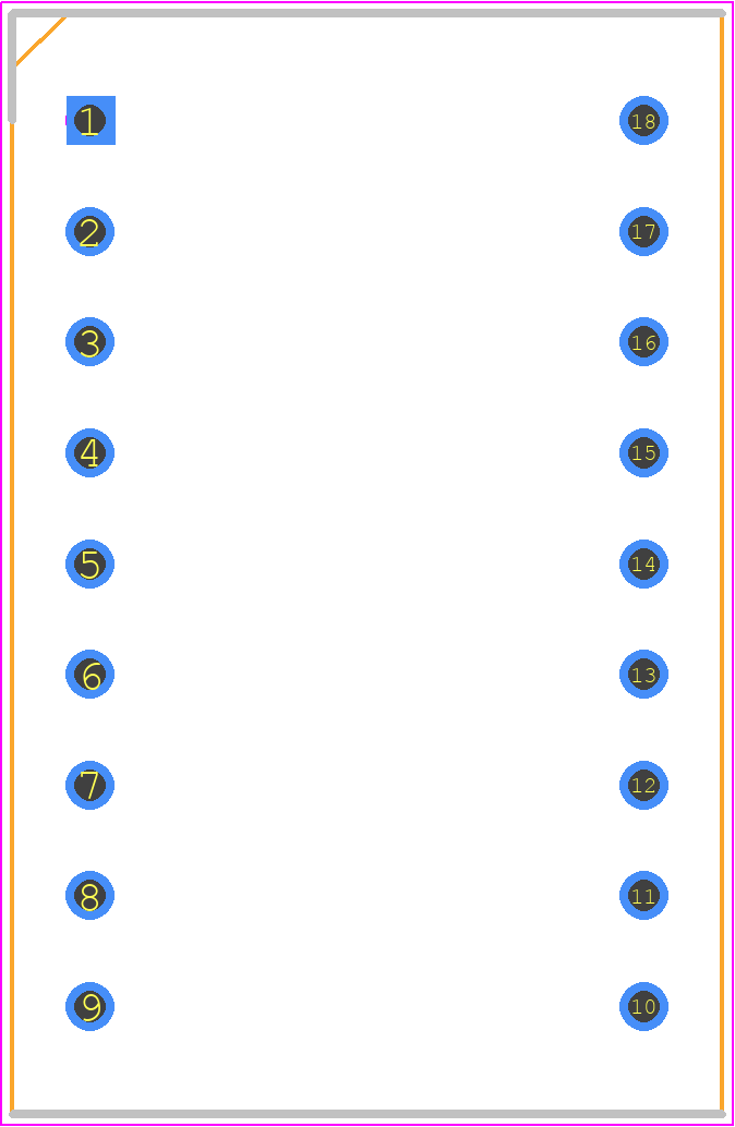 LTP-537JD - Lite-On PCB footprint - Dual-In-Line Sockets - Dual-In-Line Sockets - LTP-537JD
