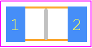 D55342K07B100DRS3 - Vishay PCB footprint - Resistor Chip - Resistor Chip - RM1206