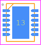 HVDA1040AQDSJRQ1 - Texas Instruments PCB footprint - Small Outline No-lead - Small Outline No-lead - DSJ(R-PVSON-N12)