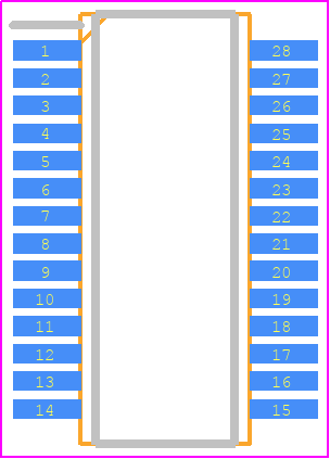 MAX1295AEEI+ - Analog Devices PCB footprint - Small Outline Packages - Small Outline Packages - 28-QSOP-150_MIL_2023