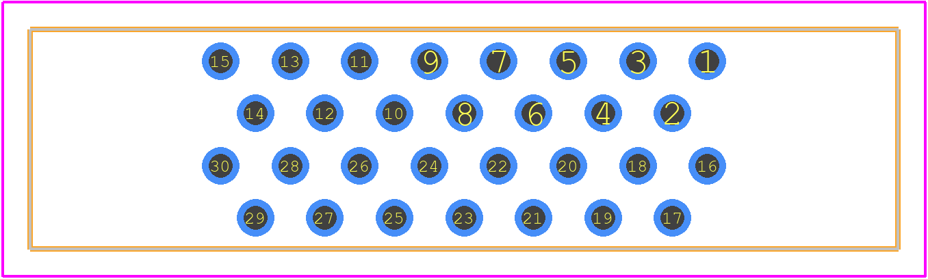 TX24-30R-6ST-N1E - JAE PCB footprint - Other - Other - TX24-30R-6ST-N1E-2
