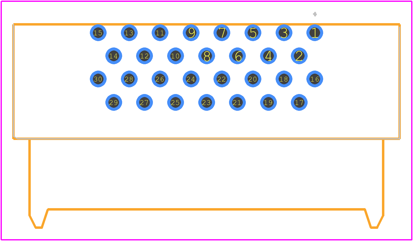 TX24-30R-LT-N1E - JAE PCB footprint - Other - Other - TX24-30R-LT-N1E-3