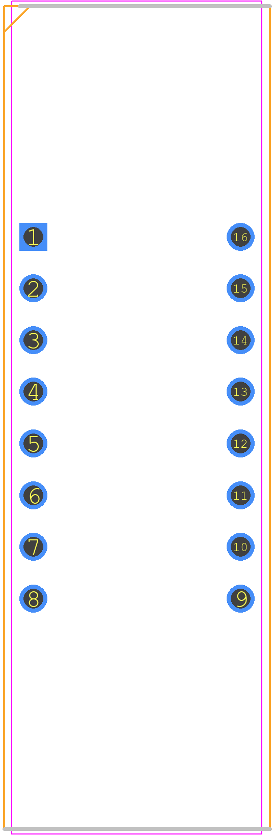 LTC-4727JR - Lite-On PCB footprint - Dual-In-Line Packages - Dual-In-Line Packages - LTC - 4727JR