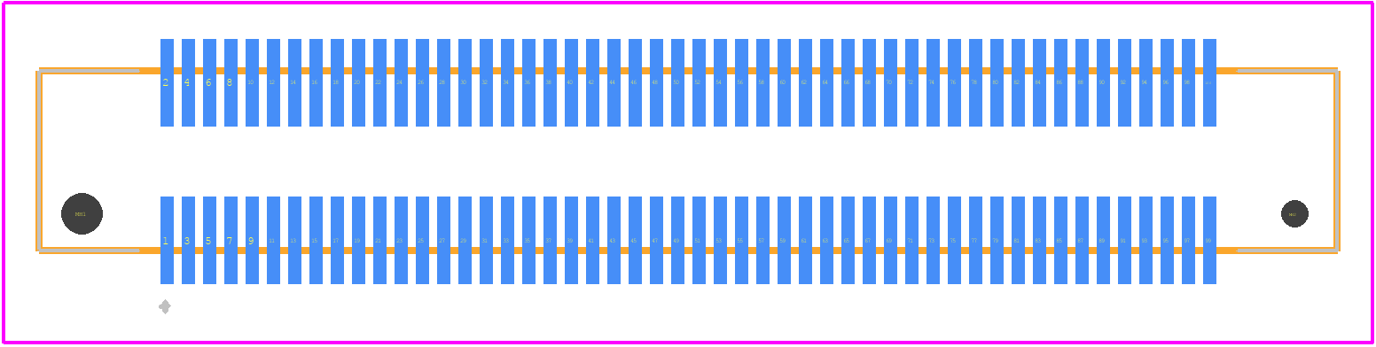 FX8C-100P-SV4(71) - Hirose PCB footprint - Other - Other - FX8C-100P-SV4(71)-4