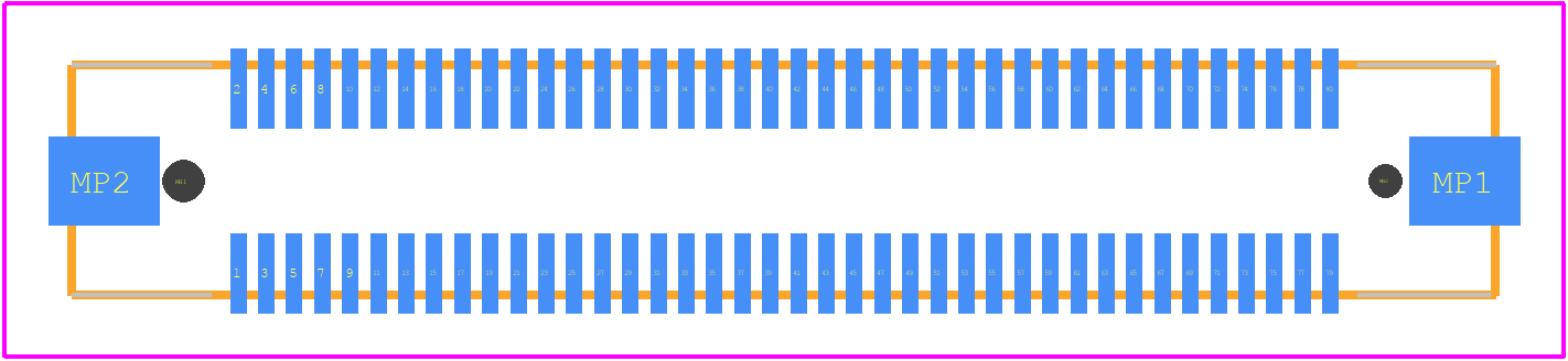 53627-0874 - Molex PCB footprint - Other - Other - 53627-0874-1