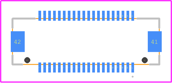 DF17(4.0)-40DS-0.5V(57) - Hirose PCB footprint - Other - Other - DF17(4.0)-40DS-0.5V(57)-4