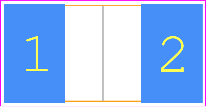 PSR500HTQFF0L50 - ROHM Semiconductor PCB footprint - Resistor Chip - Resistor Chip - PSR500_1+