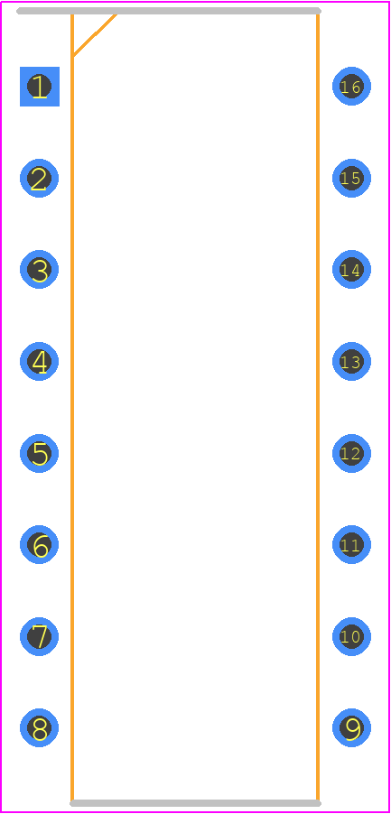 4116R-1-391LF - Bourns PCB footprint - Dual-In-Line Packages - Dual-In-Line Packages - 6