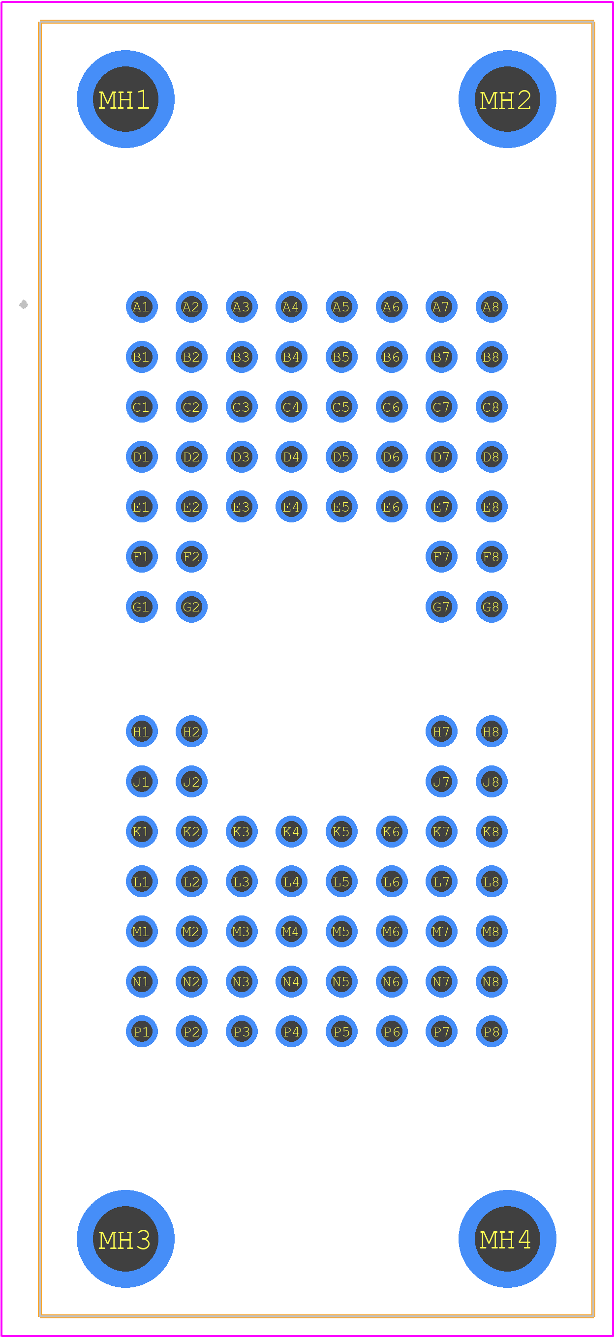 112137-0000 - ITT CANNON PCB footprint - Other - Other - 112137-0000-4