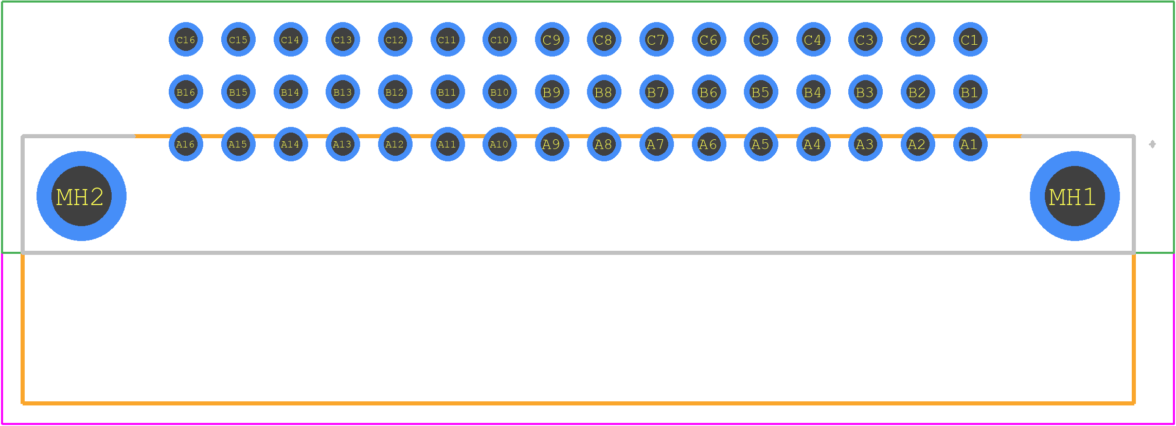 09231486921222 - HARTING PCB footprint - Other - Other - 09231486921222-2