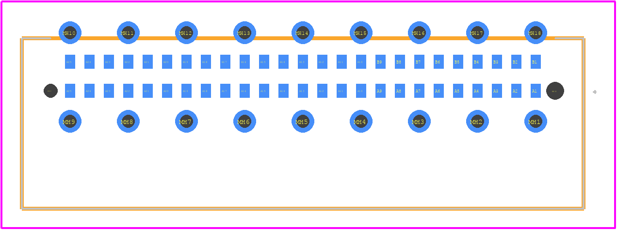 374722 - TE Connectivity PCB footprint - Other - Other - 374722-1