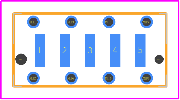 214917 - TE Connectivity PCB footprint - Other - Other - 214917-2