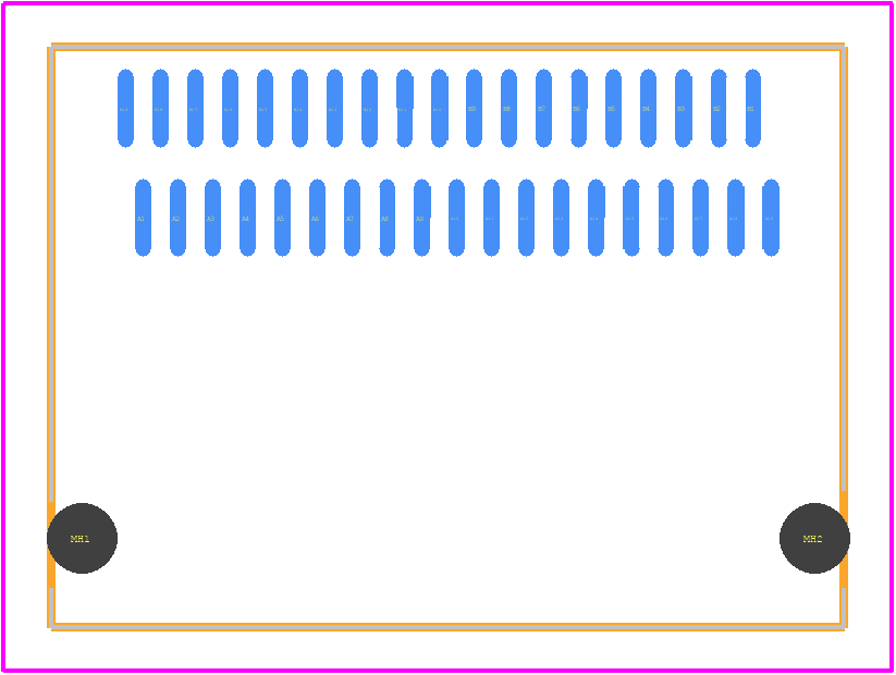 170432-0001 - Molex PCB footprint - Other - Other - 170432-0001-2