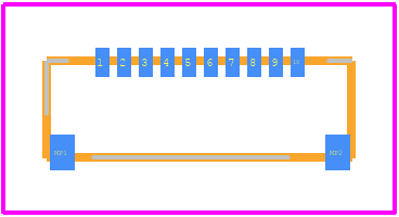 FH33J-10S-0.5SH(10) - Hirose PCB footprint - Other - Other - FH33J-10S-0.5SH(10)-2