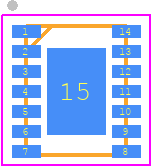 ASEMDC1-ZR - ABRACON PCB footprint - Small Outline No-lead - Small Outline No-lead - ASEMDC1-ZR