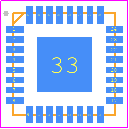 FT232BQ-REEL - FTDI Chip PCB footprint - Quad Flat No-Lead - Quad Flat No-Lead - FT232BQ-REEL
