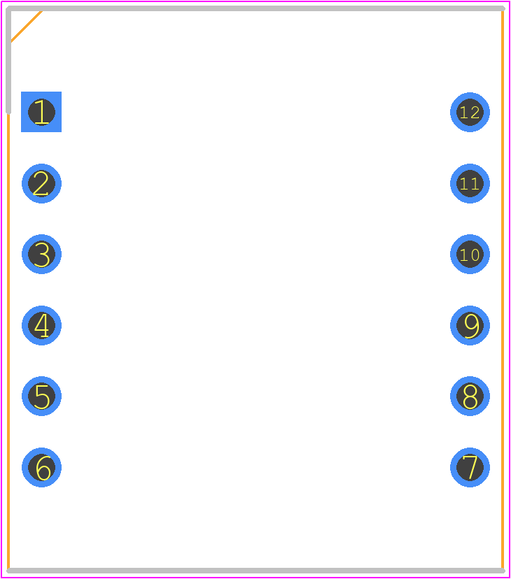 HDLG-1414 - Avago Technologies PCB footprint - Dual-In-Line Sockets - Dual-In-Line Sockets - 20.12x17.66x6.354mm