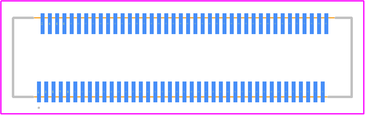 FH30-80S-0.3SHW(98) - Hirose PCB footprint - Other - Other - FH30-80S-0.3SHW(98)-1