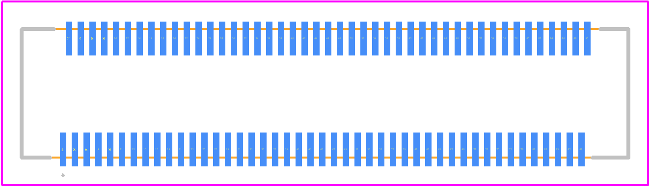 FH30-90S-0.3SHW(98) - Hirose PCB footprint - Other - Other - FH30-90S-0.3SHW(98)-2