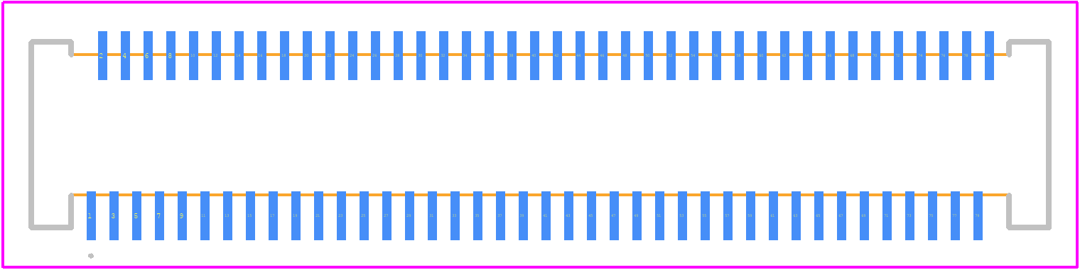 FH30M-80S-0.4SHW(98) - Hirose PCB footprint - Other - Other - FH30M-80S-0.4SHW(98)-2