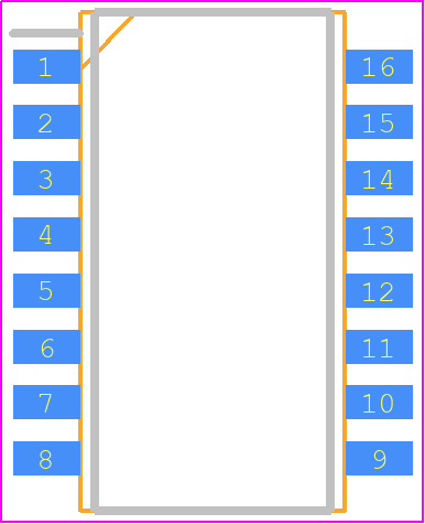 TDP08H0SBD1 - C & K COMPONENTS PCB footprint - Small Outline Packages - Small Outline Packages - TDP08H0SBD1