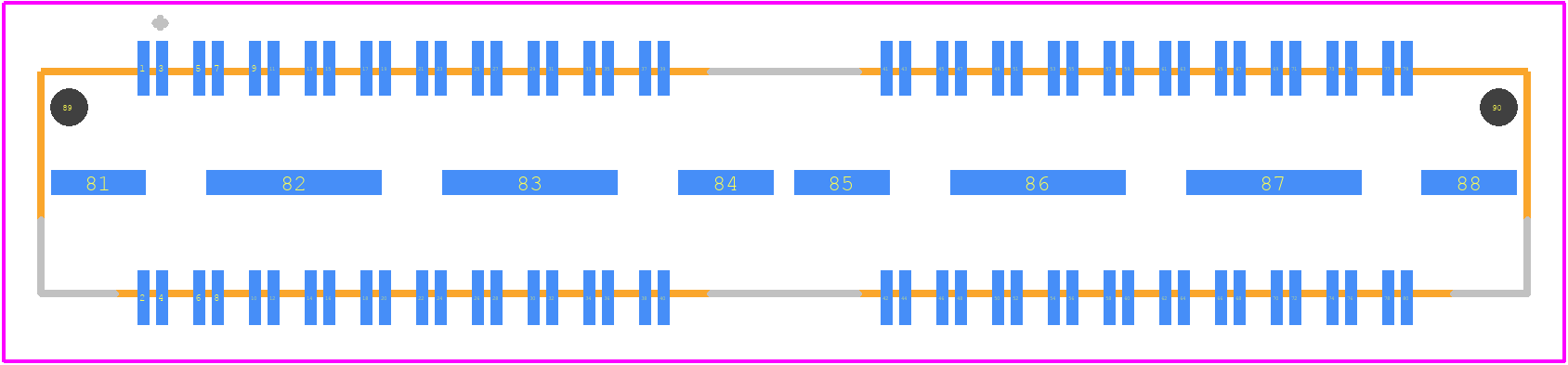 QTH-040-01-L-D-DP-A - SAMTEC PCB footprint - Other - Other - QTH-040-01-L-D-DP-A