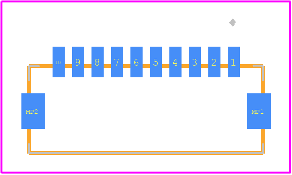 504449-1007 - Molex PCB footprint - Other - Other - 504449-1007-2