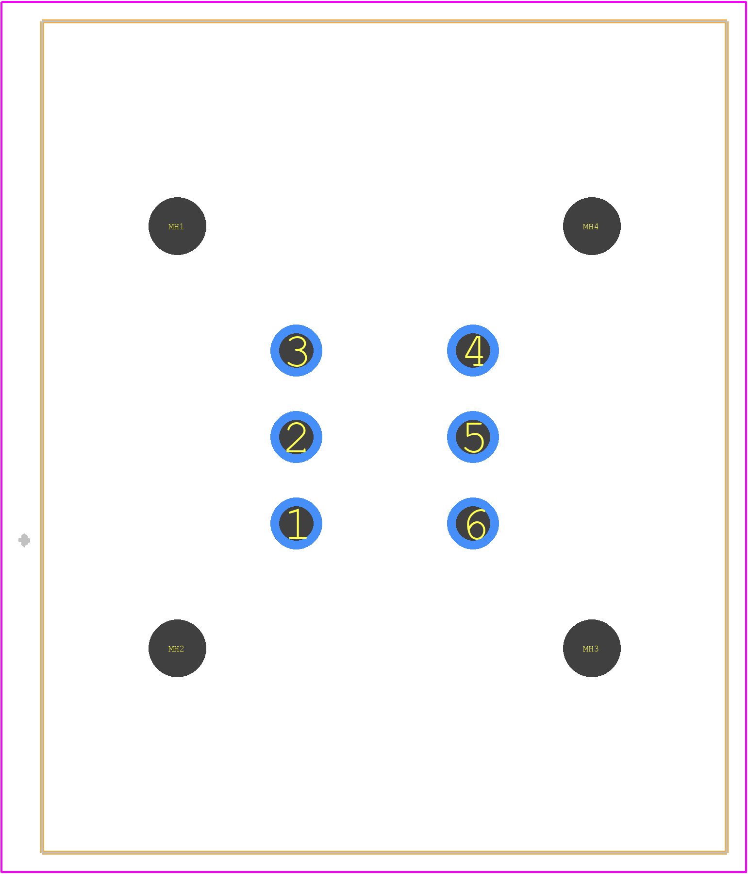 DT15-6P - TE Connectivity PCB footprint - Other - Other - DT15-6P-4