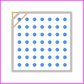 ATXMEGA16D4-CU - Microchip PCB footprint - BGA - BGA - ATXMEGA16D4-CU