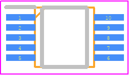 DS1391U-18+ - Analog Devices PCB footprint - Small Outline Packages - Small Outline Packages - 10L UMAX/USOP