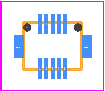 DF12(3.0)-10DP-0.5V(86) - Hirose PCB footprint - Other - Other - DF12(3.0)-10DP-0.5V(86)