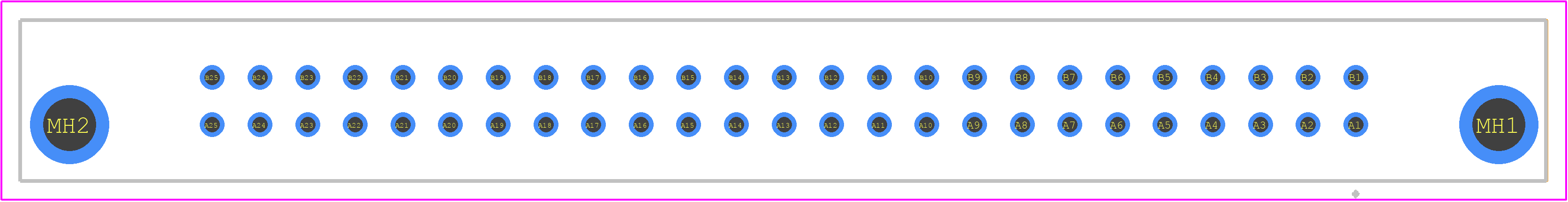 PCN10-50P-2.54DSA(72) - Hirose PCB footprint - Other - Other - PCN10-50P-2.54DSA(72)-2